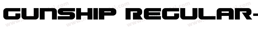 Gunship Regular字体转换
